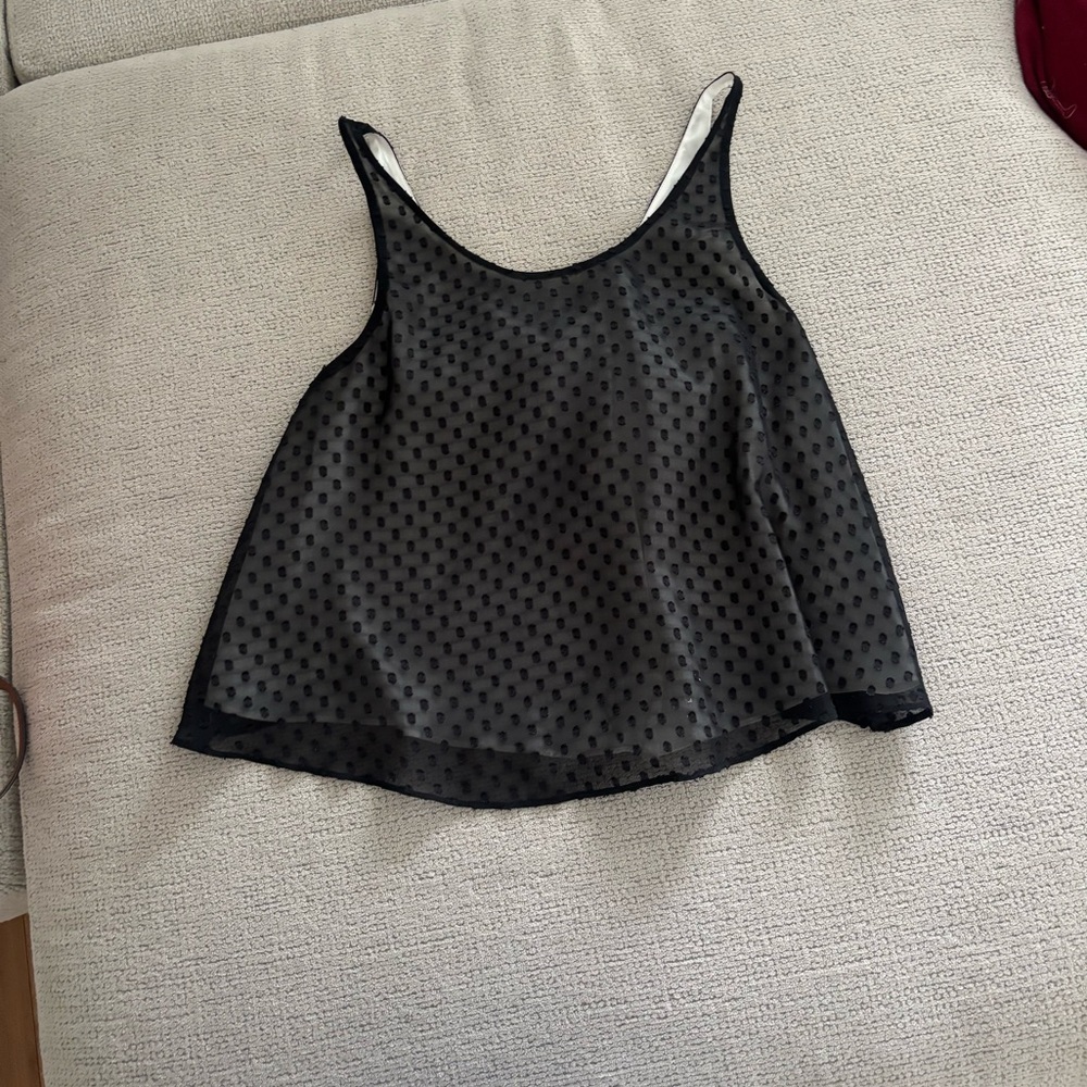 Flowy dolce vita tank with bow on back!